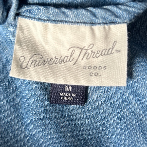 UNIVERSAL THREADS Target Denim Chambray Sleeveless Tank Dress SIZE Medium - Picture 6 of 7